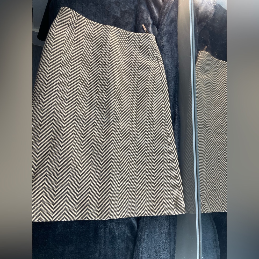 Celine A-Line Herringbone Skirt